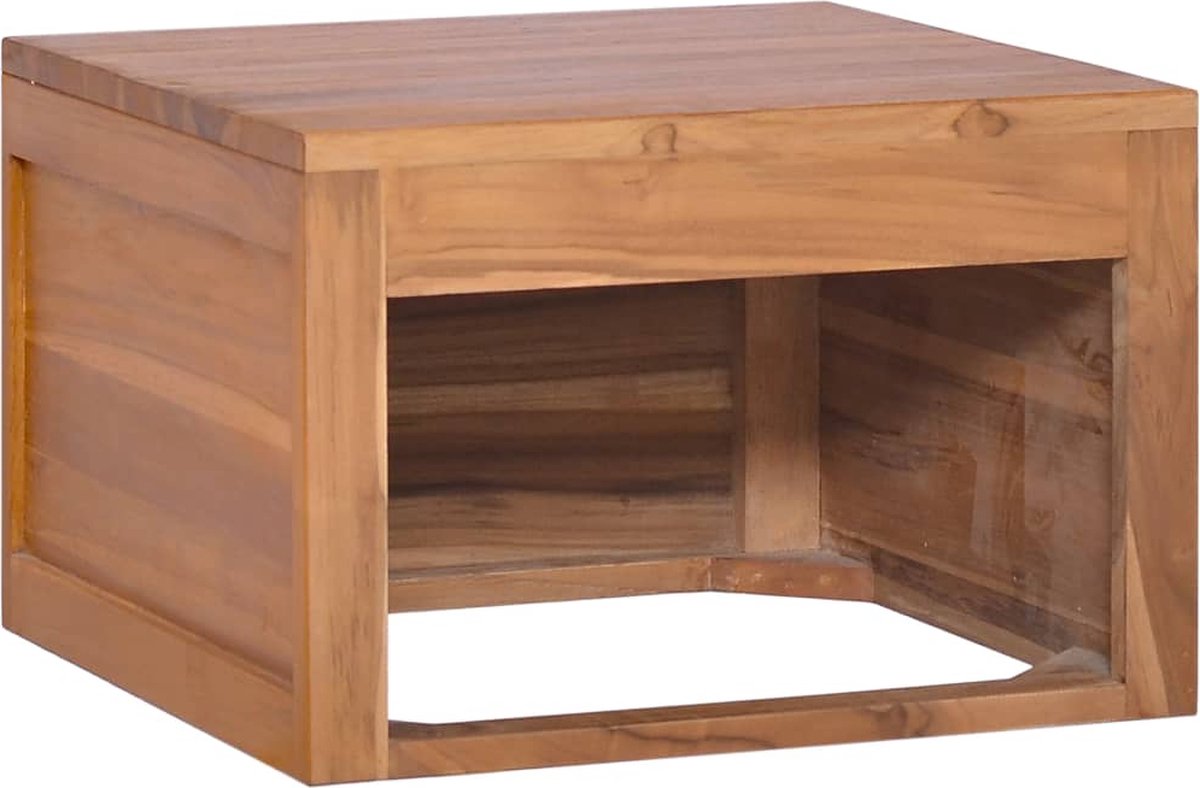 Vidaxl Badkamerwandkast 45x45x30 Cm Massief Teakhout - Bruin