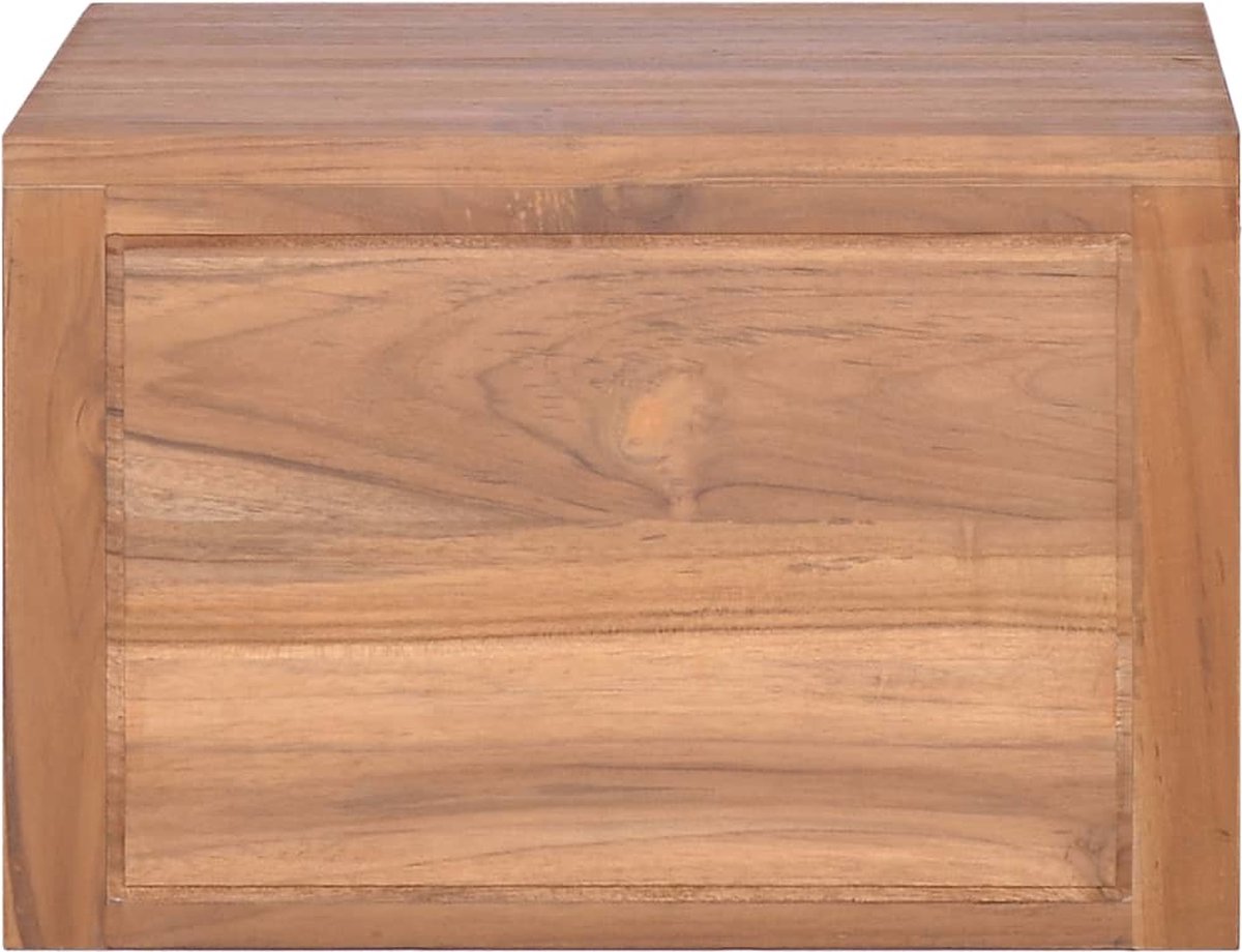Vidaxl Badkamerwandkast 45x45x30 Cm Massief Teakhout - Bruin