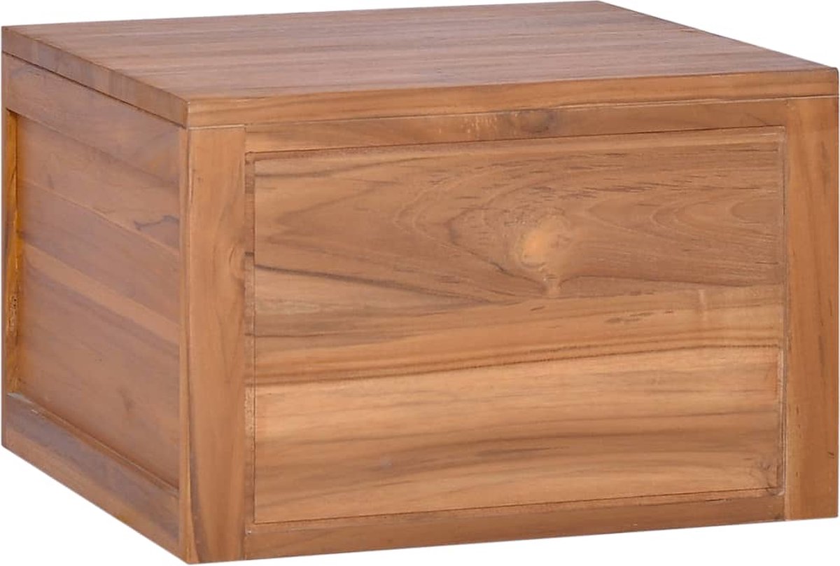 Vidaxl Badkamerwandkast 45x45x30 Cm Massief Teakhout - Bruin