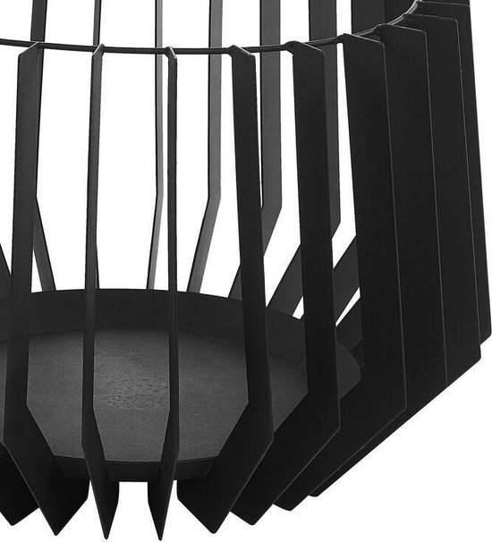 Beliani Ubinas Vuurkorf Staal 53 X 53 Cm - Zwart