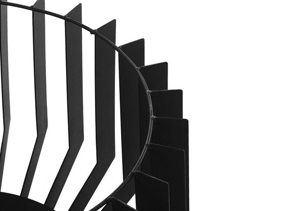 Beliani Ubinas Vuurkorf Staal 53 X 53 Cm - Zwart