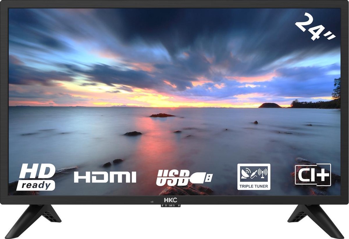 HKC 24f1d-eu 24 Inch Hd Ready Tv Met Hdmi En Usb - Zwart