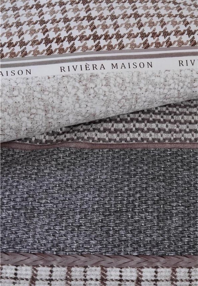 Rivièra Maison Dekbedovertrek Tailor - Antraciet - Lits-jumeaux 240x200/220 Cm - Grijs