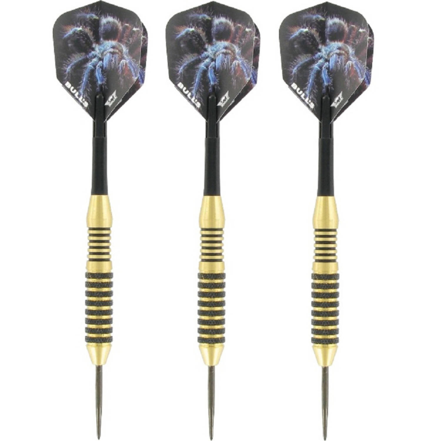 Bull's 1x Set Van 3 Dartpijlen Tarantula Brass 24 Grams - Darten/darts Sport Artikelen Pijltjes Messing