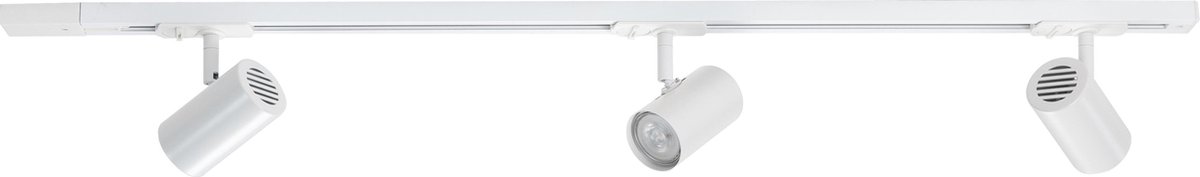 Highlight Railsysteem Trackline 100 Cm + 3 Cilinder Spots - Wit
