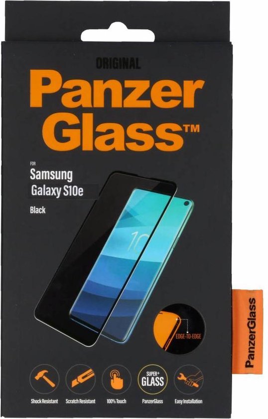 PanzerGlass Premium Screenprotector Voor Samsung Galaxy S10e - - Zwart