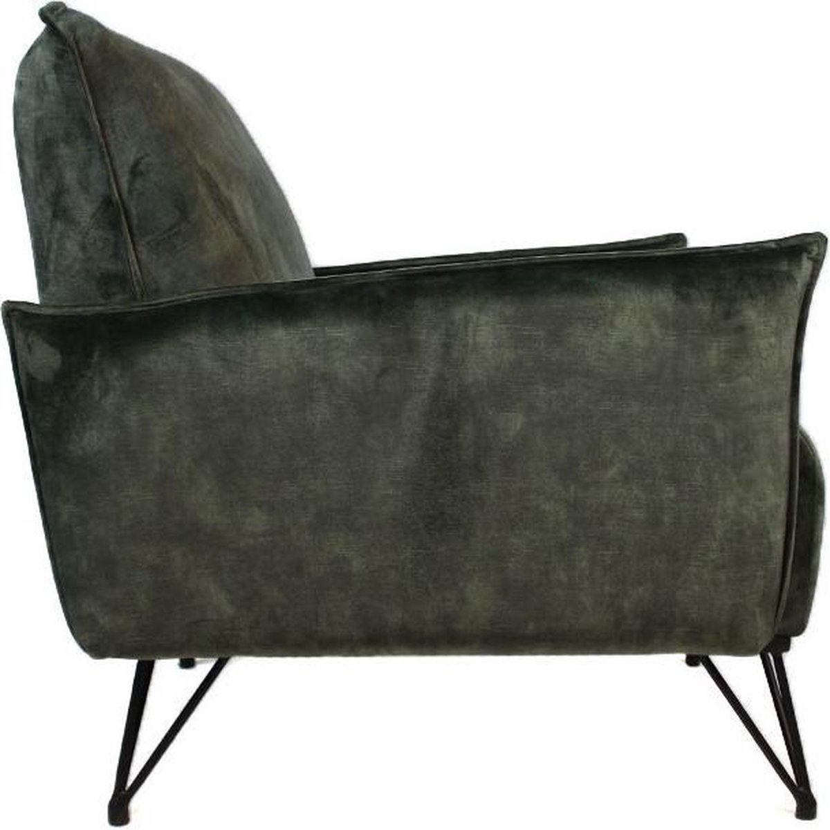 Bronx71 Moderne Fauteuil Mika Luxury Velvet - Groen