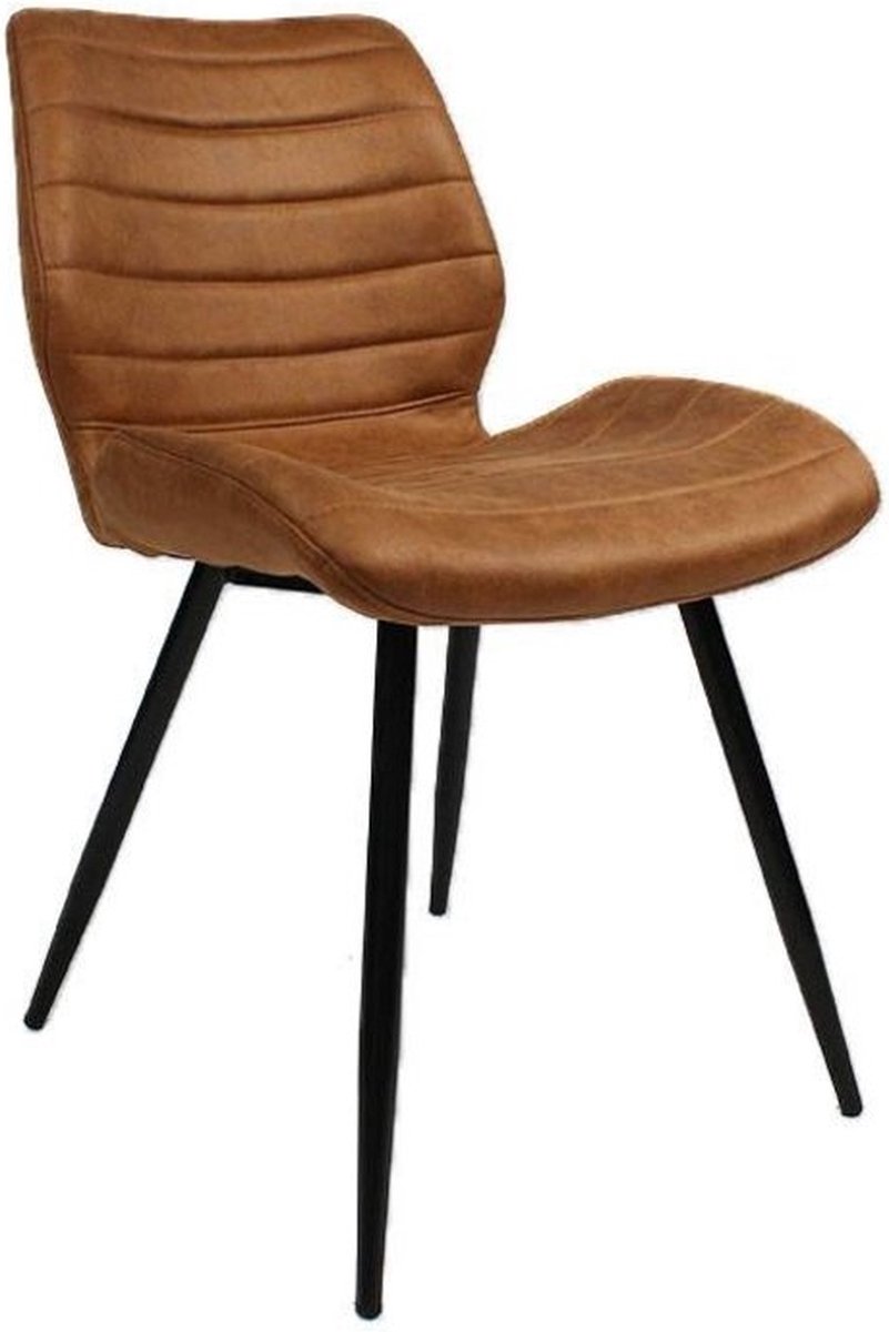 Bronx71 Industriële Eetkamerstoel Morris Cognac - Bruin