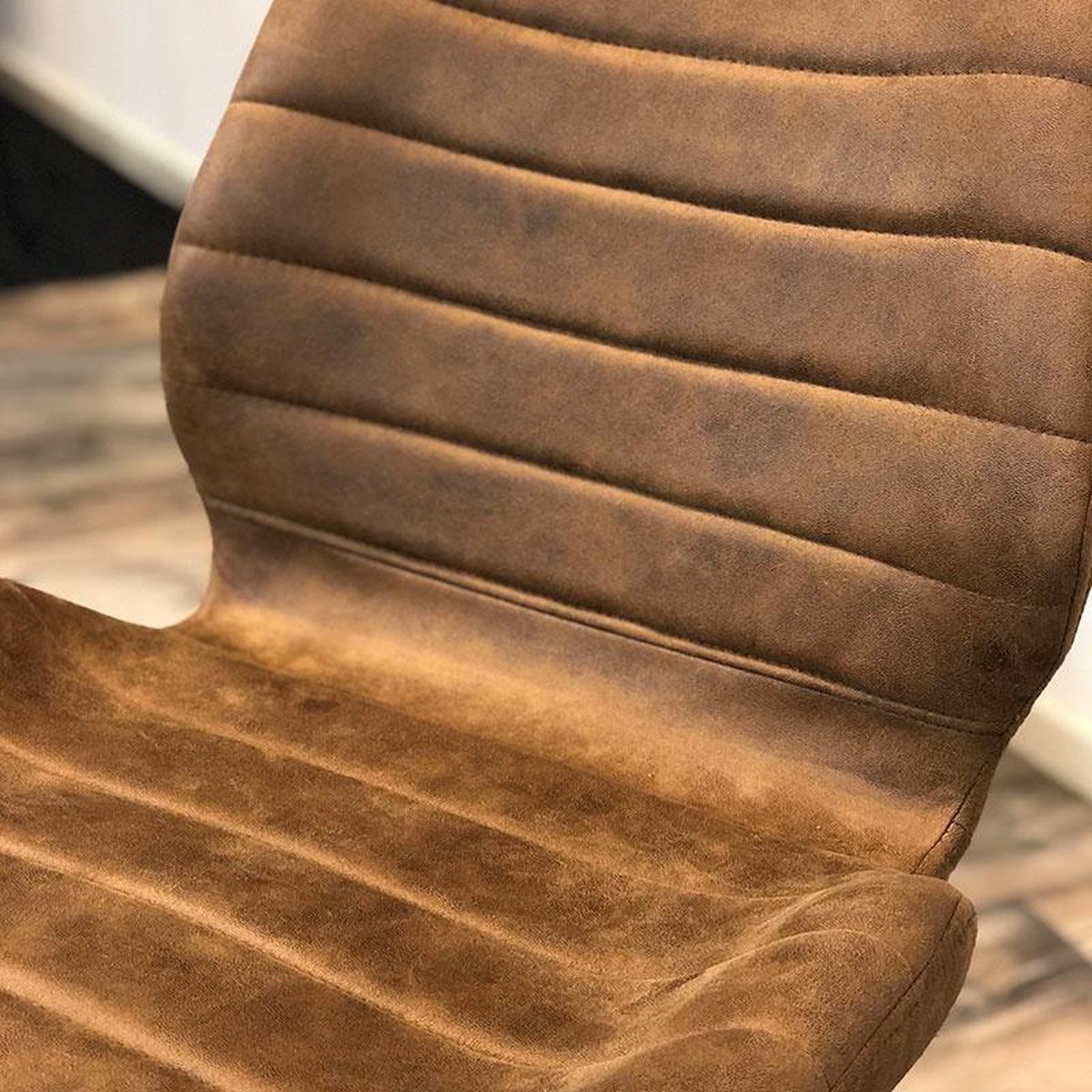 Bronx71 Industriële Eetkamerstoel Morris Cognac - Bruin