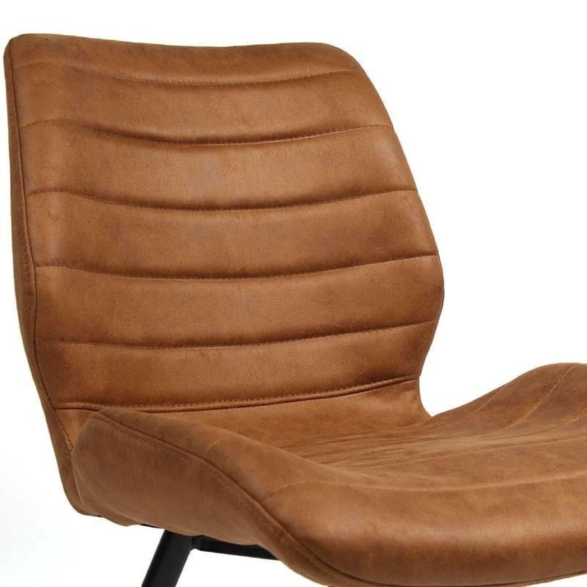 Bronx71 Industriële Eetkamerstoel Morris Cognac - Bruin