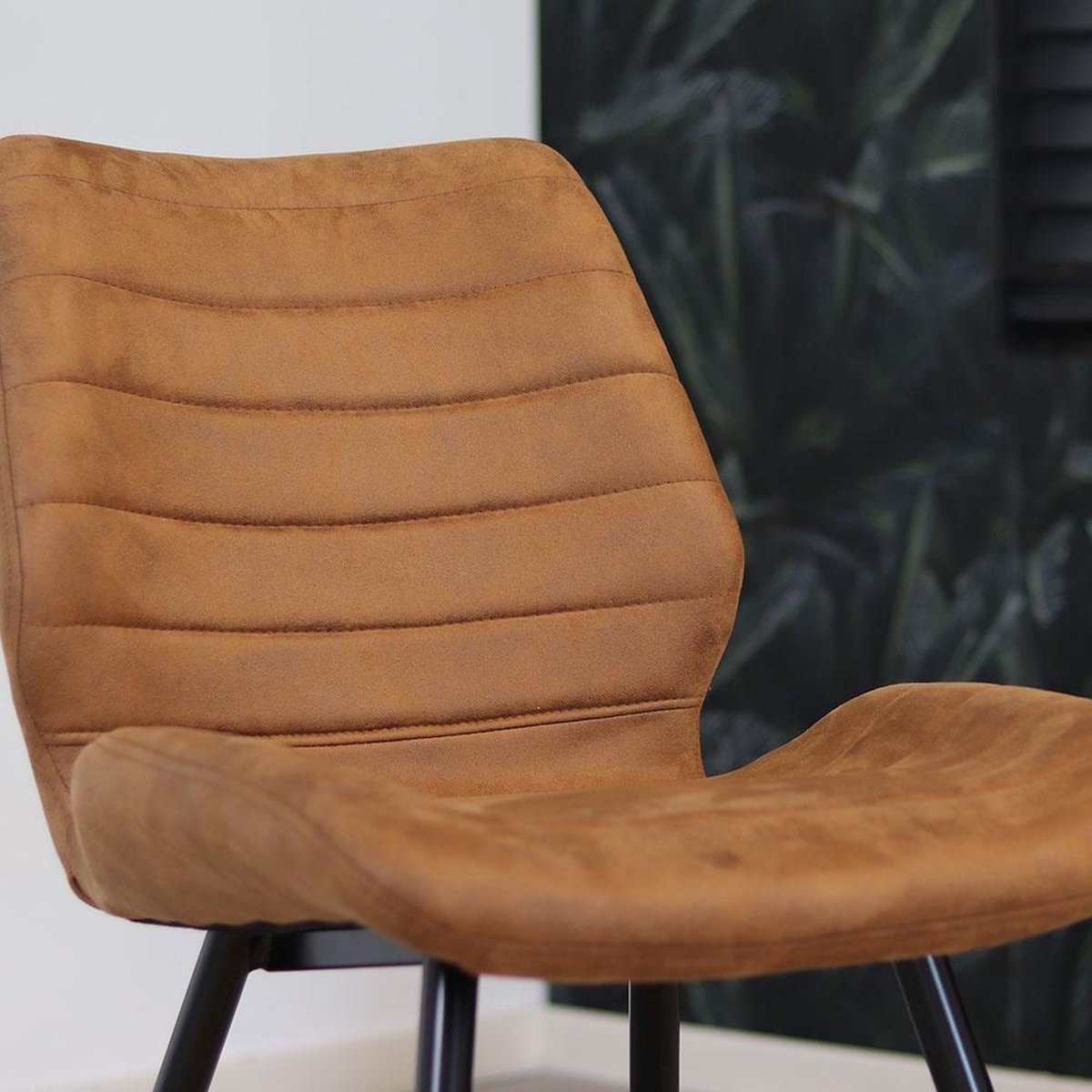 Bronx71 Industriële Eetkamerstoel Morris Cognac - Bruin