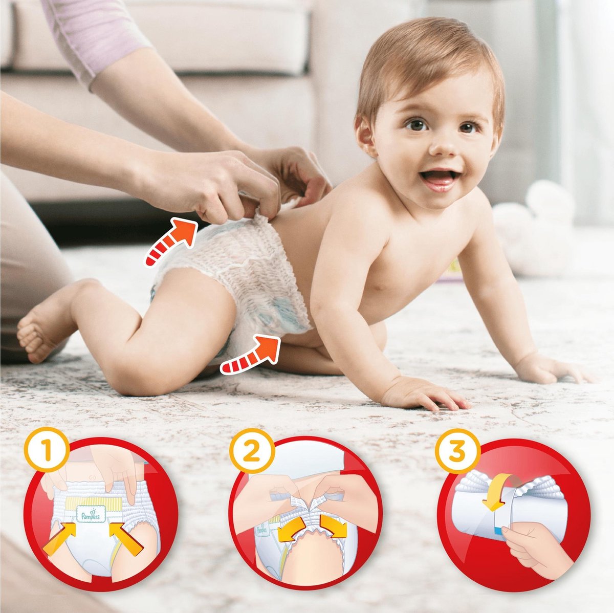 Pampers Baby Dry Pants Maat 4 - 108 Luierbroekjes