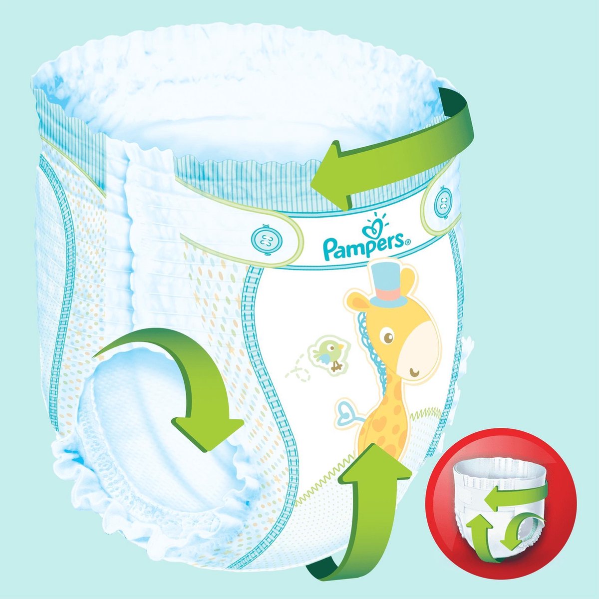 Pampers Baby Dry Pants Maat 4 - 108 Luierbroekjes