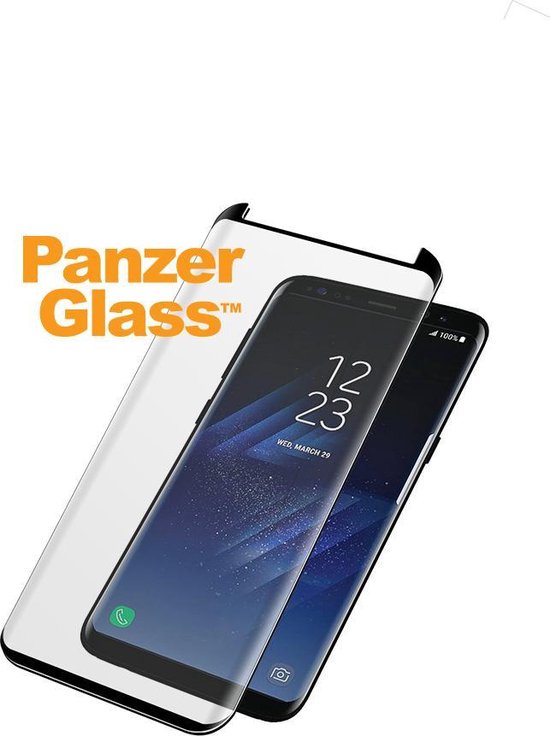 PanzerGlass Case Friendly Screenprotector Voor Samsung Galaxy S8 - - Zwart