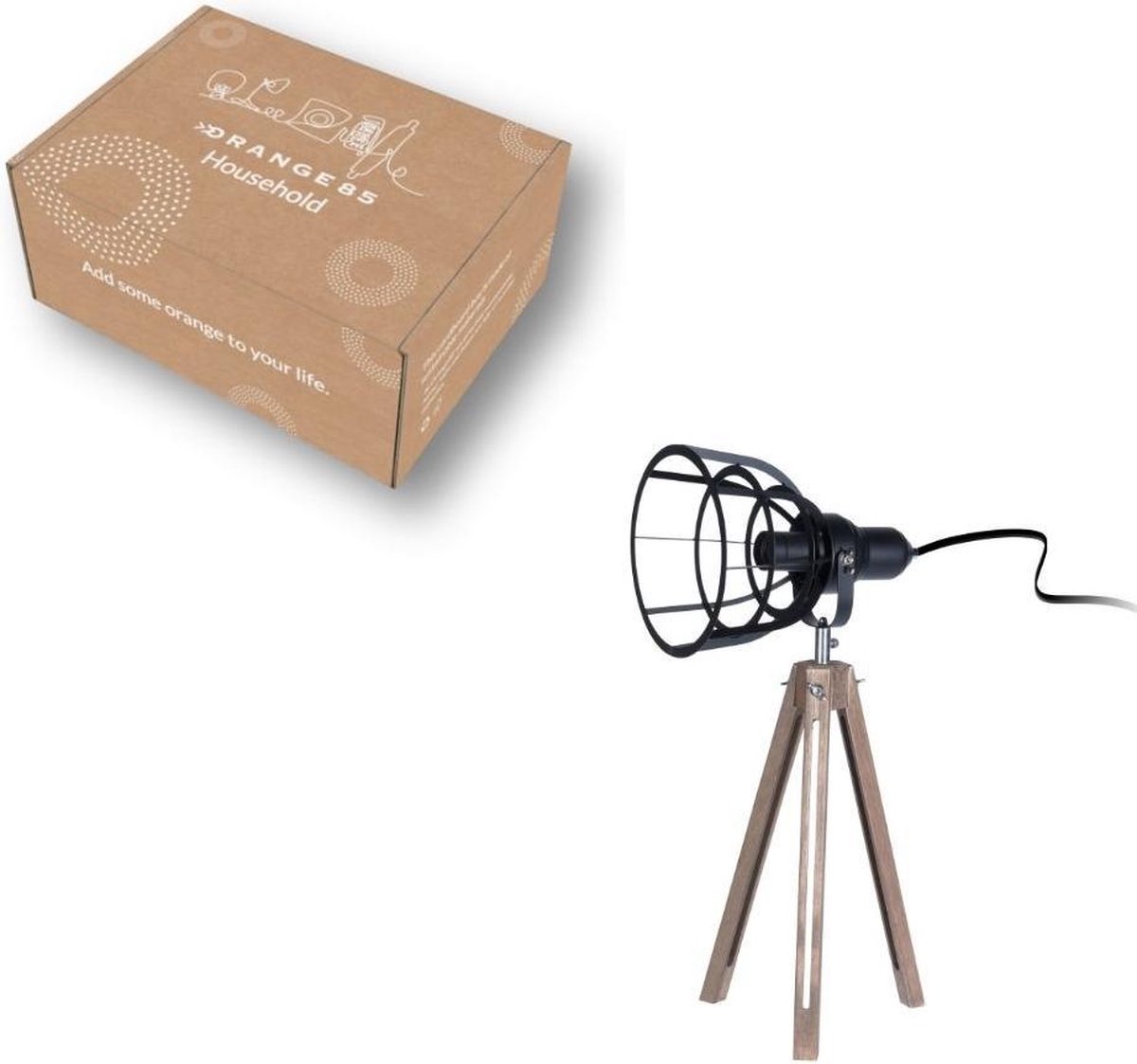 Orange85 Tafellamp Slaapkamer Industrieel - Zwart