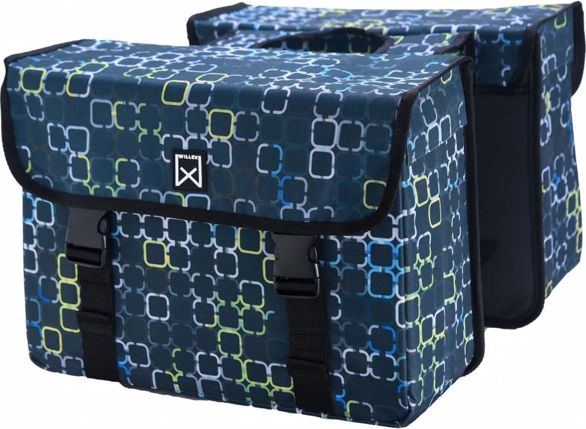 Willex Fietstas Dubbel Cyber 36 L - Zwart