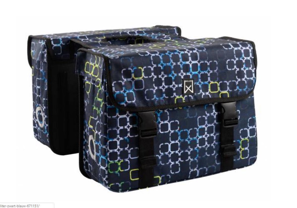 Willex Fietstas Dubbel Cyber 36 L - Zwart