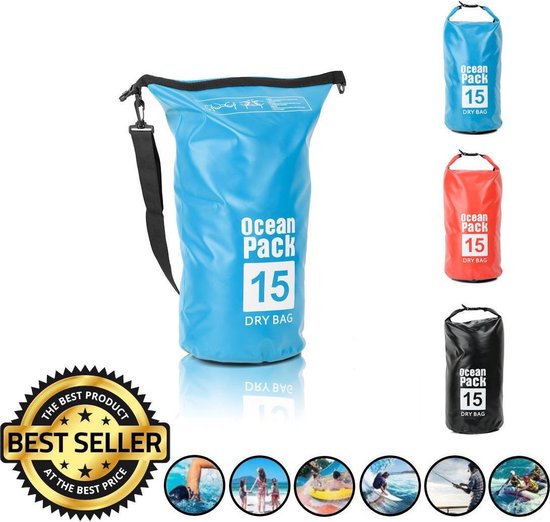 Decopatent Waterdichte Tas Ocean Pack 15l - Waterproof Dry Bag Sack - Schoudertas