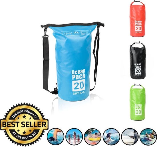 Decopatent Waterdichte Tas Ocean Pack 20l - Waterproof Dry Bag Sack - Schoudertas