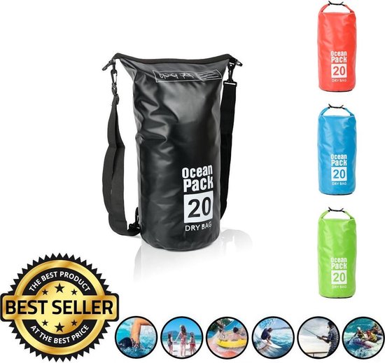 Decopatent Waterdichte Tas Ocean Pack 20l - Waterproof Dry Bag Sack - Schoudertas