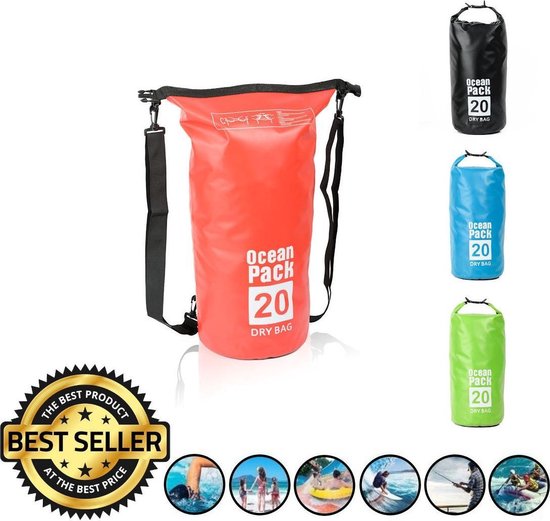 Decopatent Waterdichte Tas Ocean Pack 20l - Waterproof Dry Bag Sack - Schoudertas