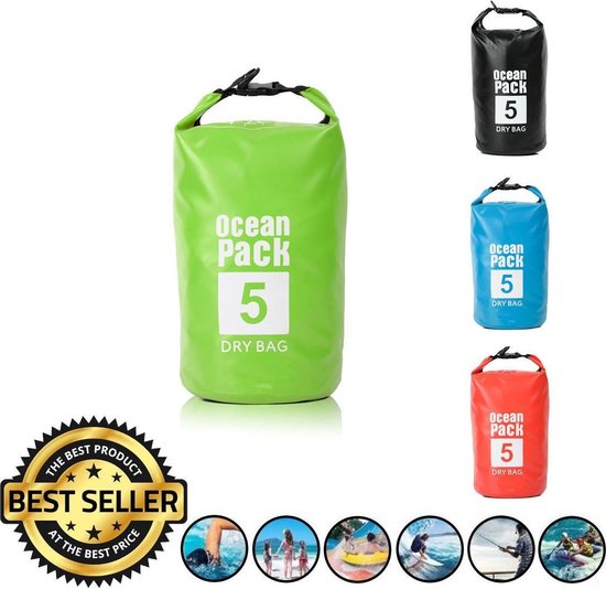 Decopatent Waterdichte Tas Ocean Pack 5l - Waterproof Dry Bag Sack - Schoudertas