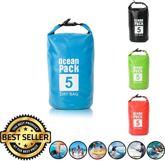 Decopatent Waterdichte Tas Ocean Pack 5l - Waterproof Dry Bag Sack - Schoudertas
