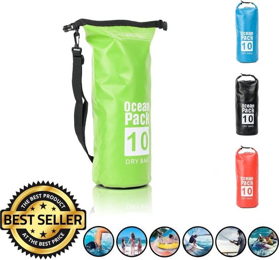 Decopatent Waterdichte Tas Ocean Pack 10l - Waterproof Dry Bag Sack - Schoudertas