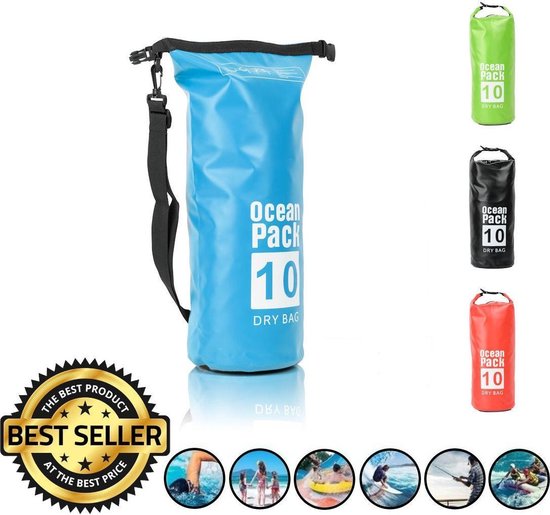 Decopatent Waterdichte Tas Ocean Pack 10l - Waterproof Dry Bag Sack - Schoudertas