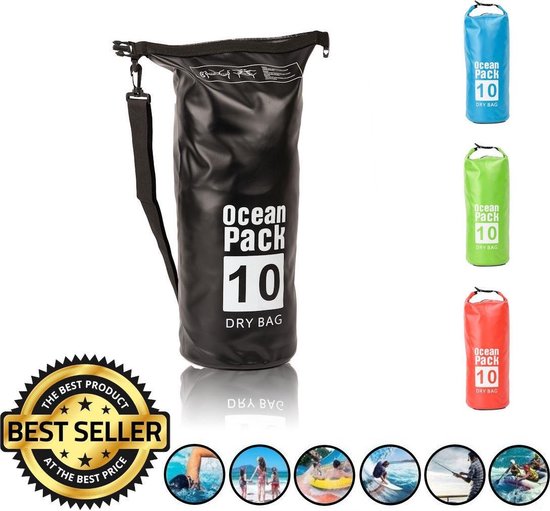 Decopatent Waterdichte Tas Ocean Pack 10l - Waterproof Dry Bag Sack - Schoudertas