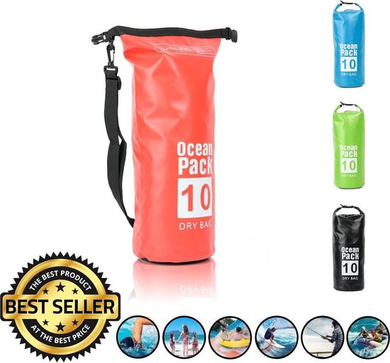 Decopatent Waterdichte Tas Ocean Pack 10l - Waterproof Dry Bag Sack - Schoudertas