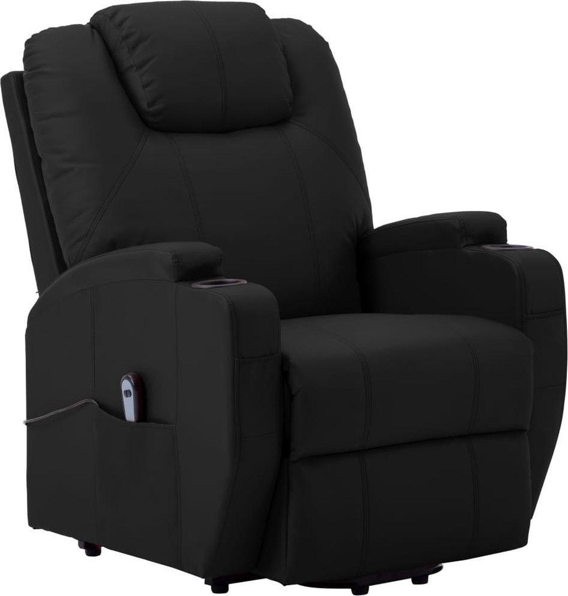 Vidaxl Sta-op-stoel Kunstleer - Zwart