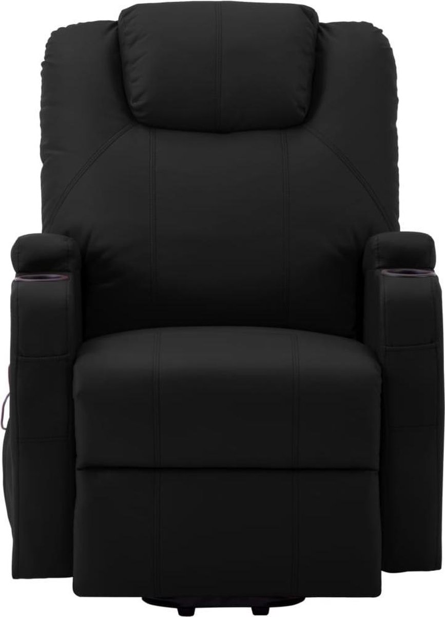 Vidaxl Sta-op-stoel Kunstleer - Zwart