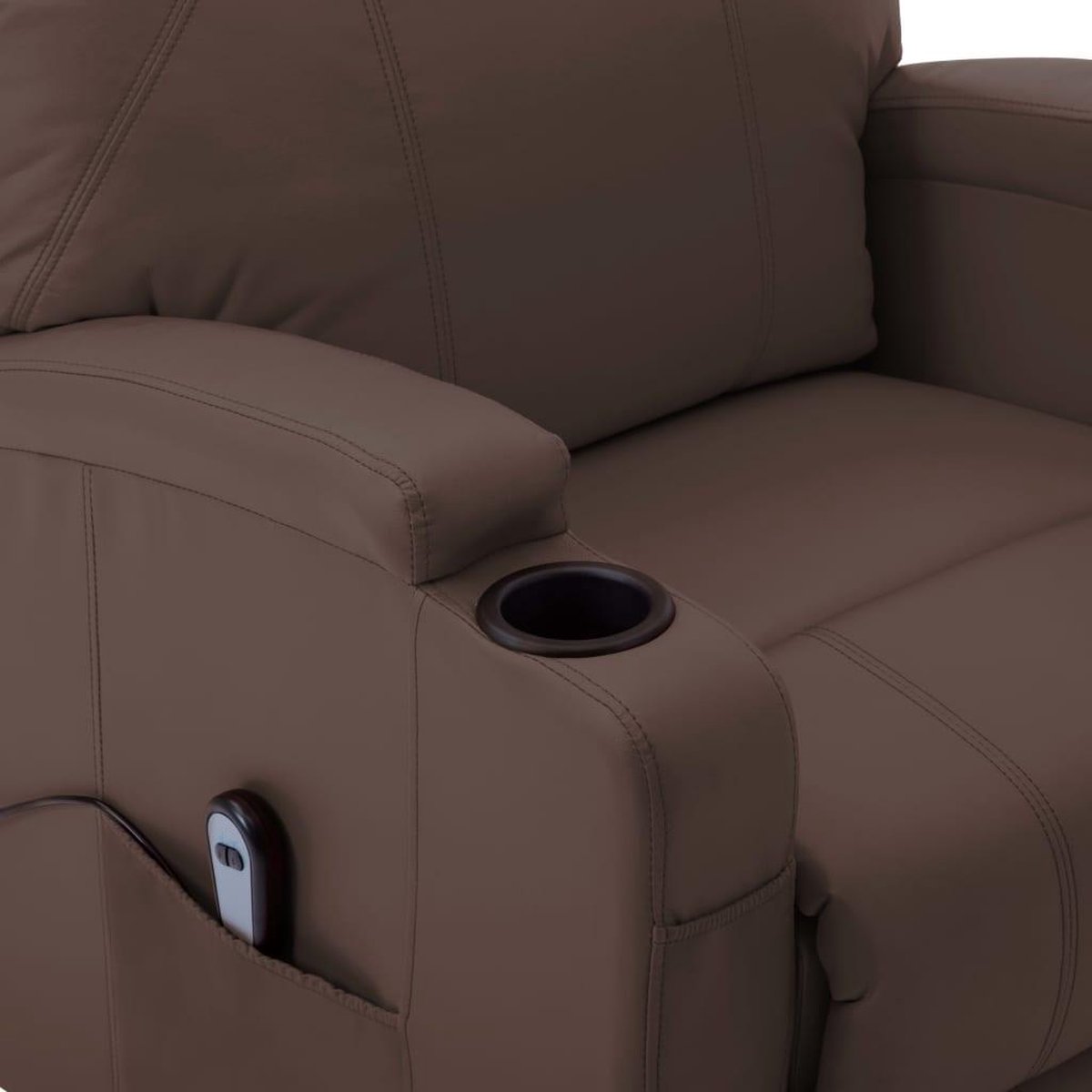 Vidaxl Sta-op-stoel Kunstleer - Bruin