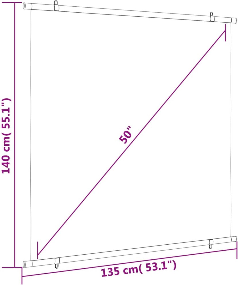 Vidaxl Projectiescherm 1:1 51''