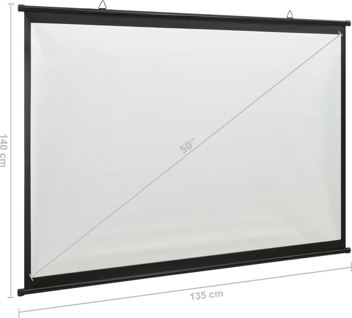 Vidaxl Projectiescherm 1:1 51''