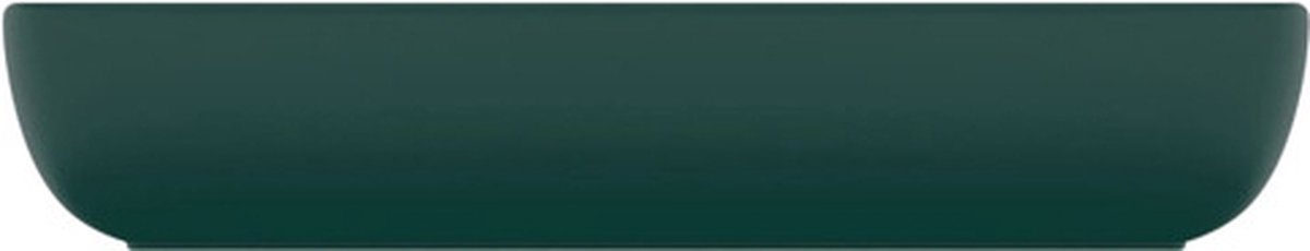 Vidaxl Wastafel Rechthoekig 71x38 Cm Keramiek Mat Donker - Groen