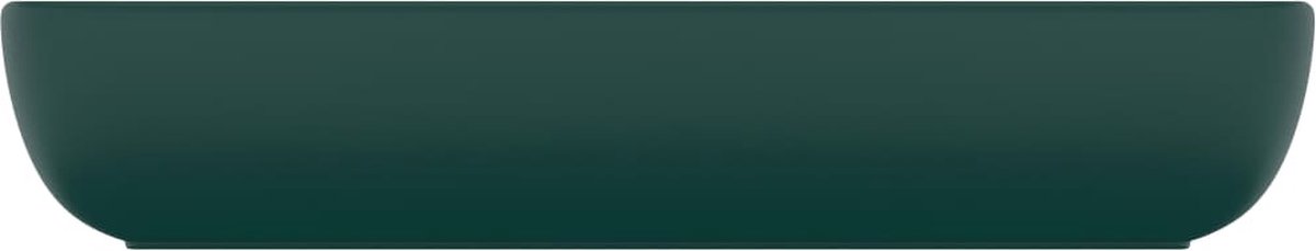 Vidaxl Wastafel Rechthoekig 71x38 Cm Keramiek Mat Donker - Groen