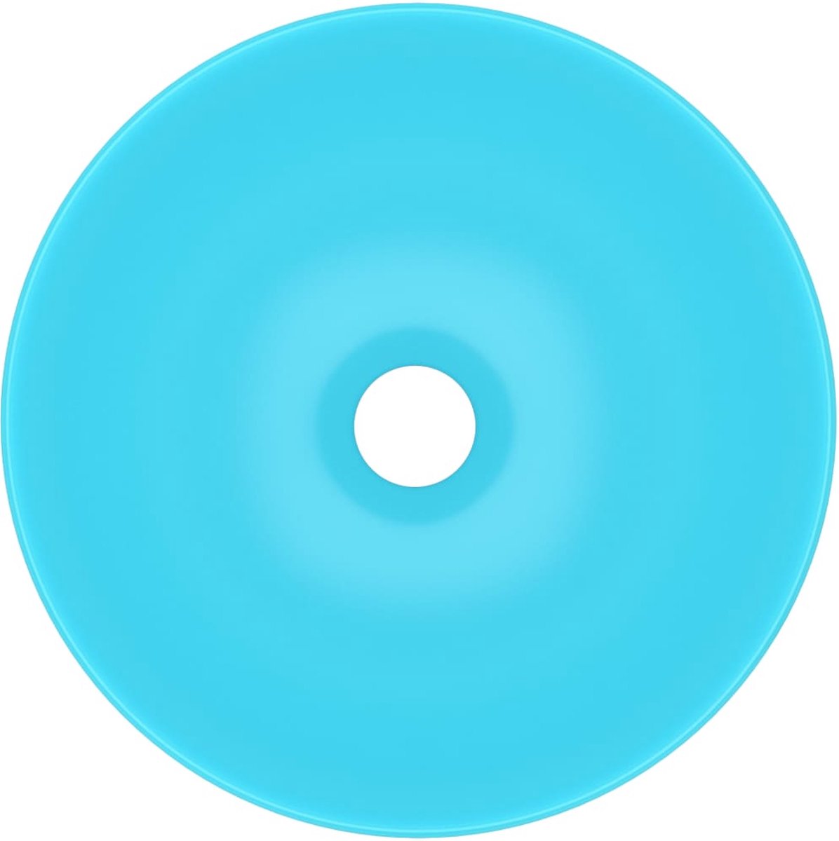 Vidaxl Wastafel Rond Keramiek Licht - Groen