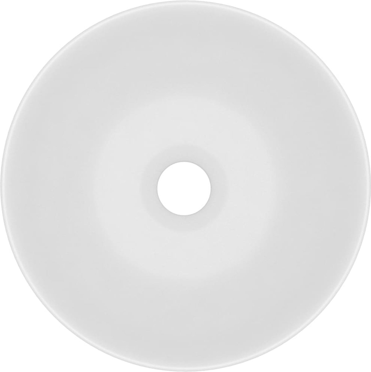 Vidaxl Wastafel Rond Keramiek Licht - Groen