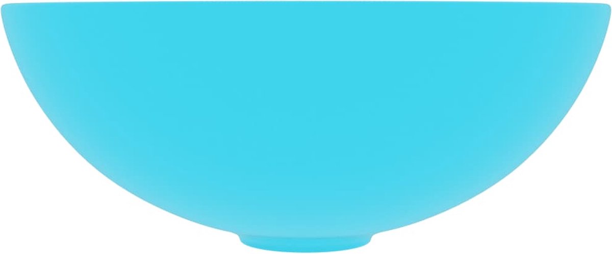 Vidaxl Wastafel Rond Keramiek Licht - Groen