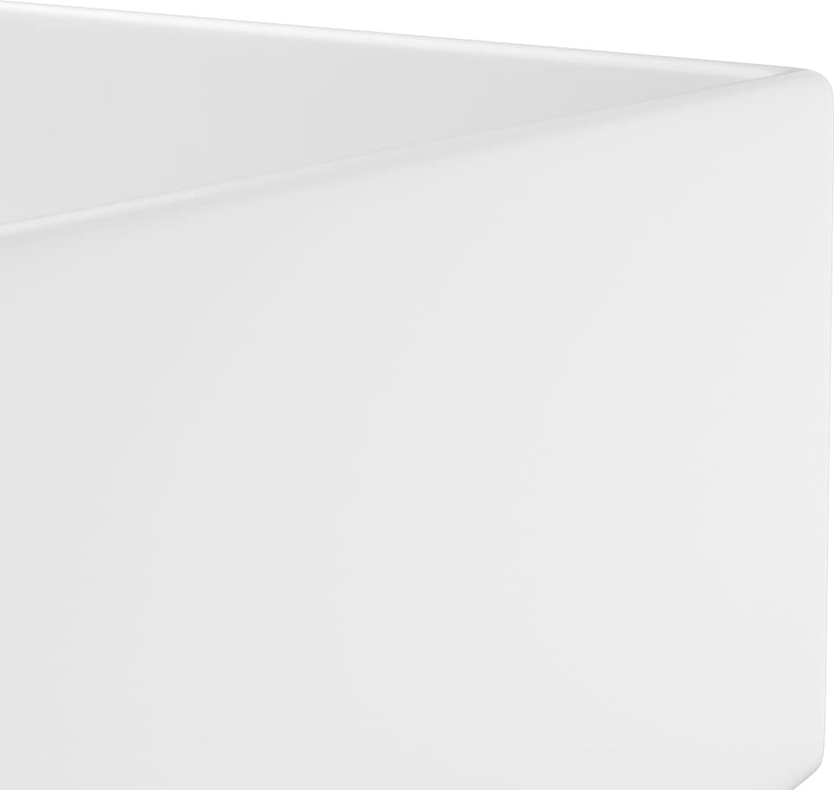 Vidaxl Wastafel Wandmontage Met Overloop Keramiek Licht - Blauw