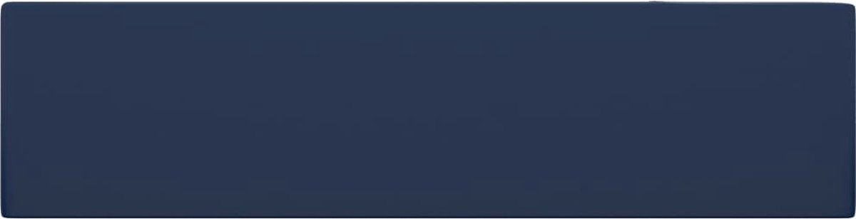 Vidaxl Wastafel Wandmontage Met Overloop Keramiek Donker - Blauw