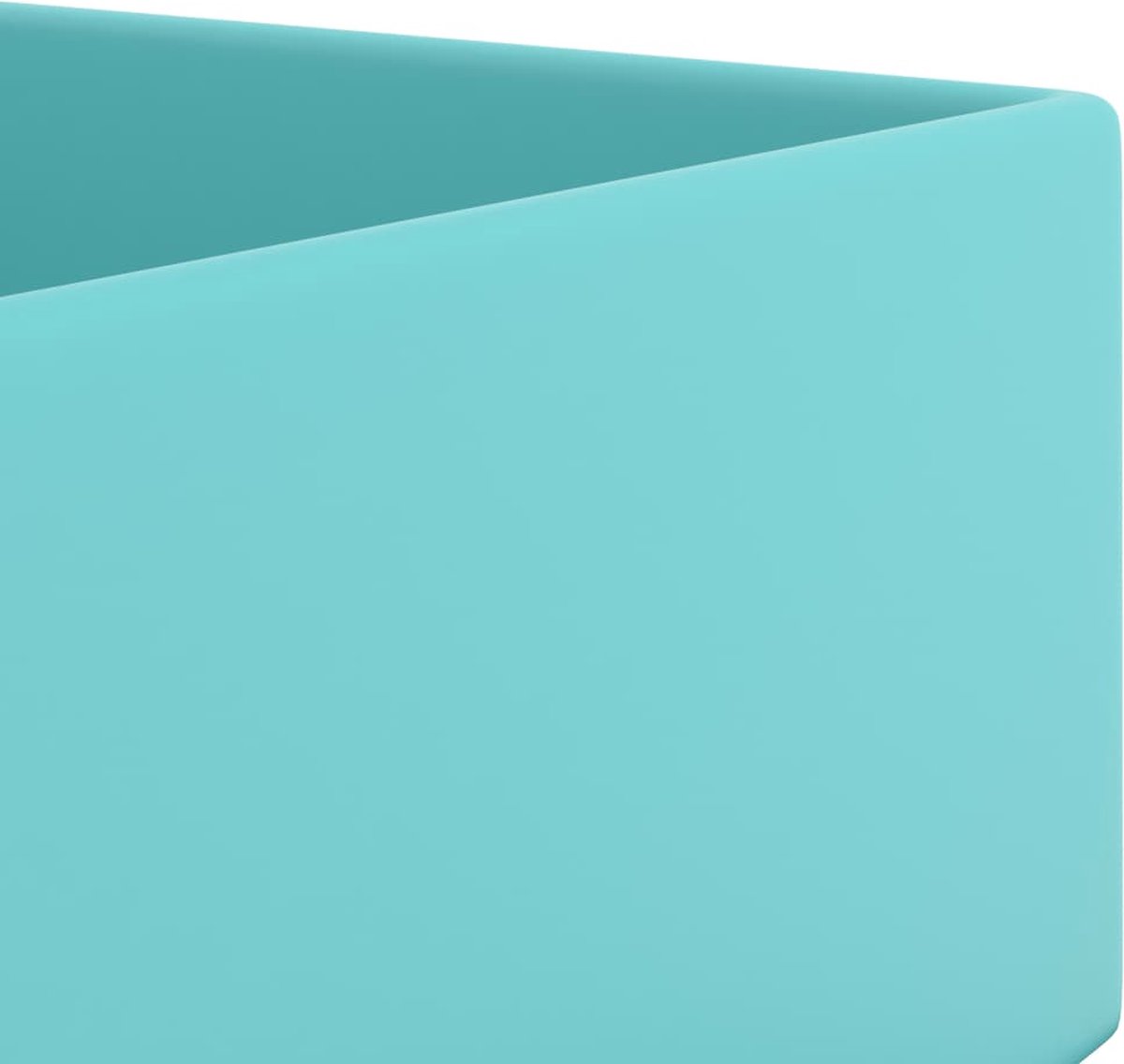 Vidaxl Wastafel Wandmontage Met Overloop Keramiek Licht - Groen