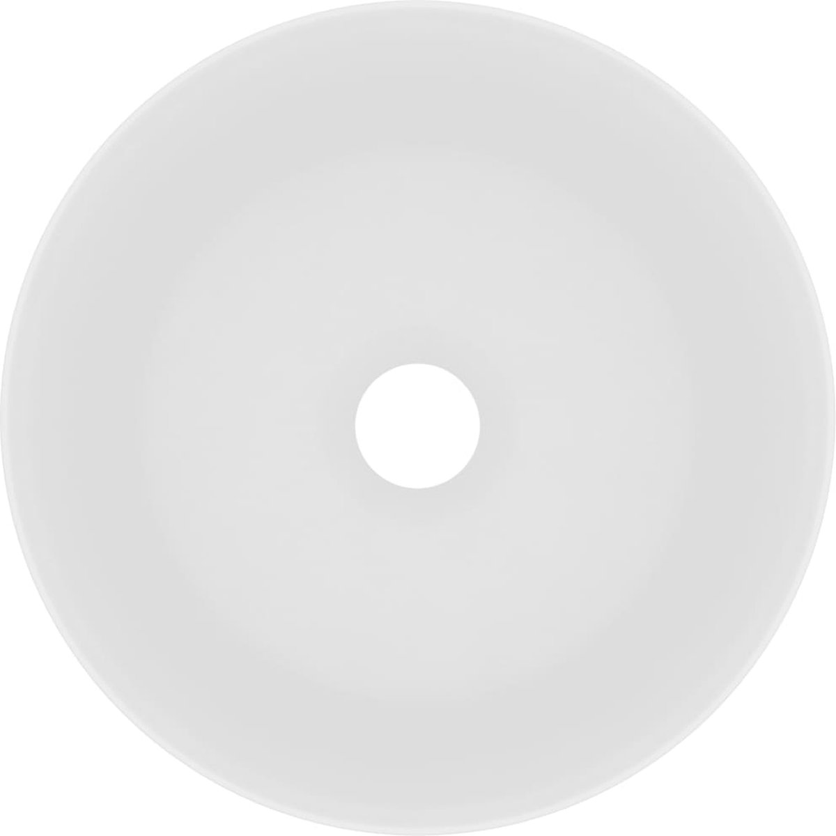 Vidaxl Wastafel Rond 40x15 Cm Keramiek Mat Donker - Blauw