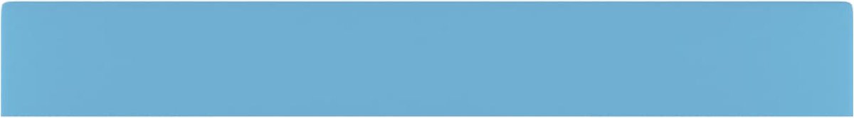 Vidaxl Wastafel Met Kraangat 60x46 Cm Keramiek Mat Licht - Blauw