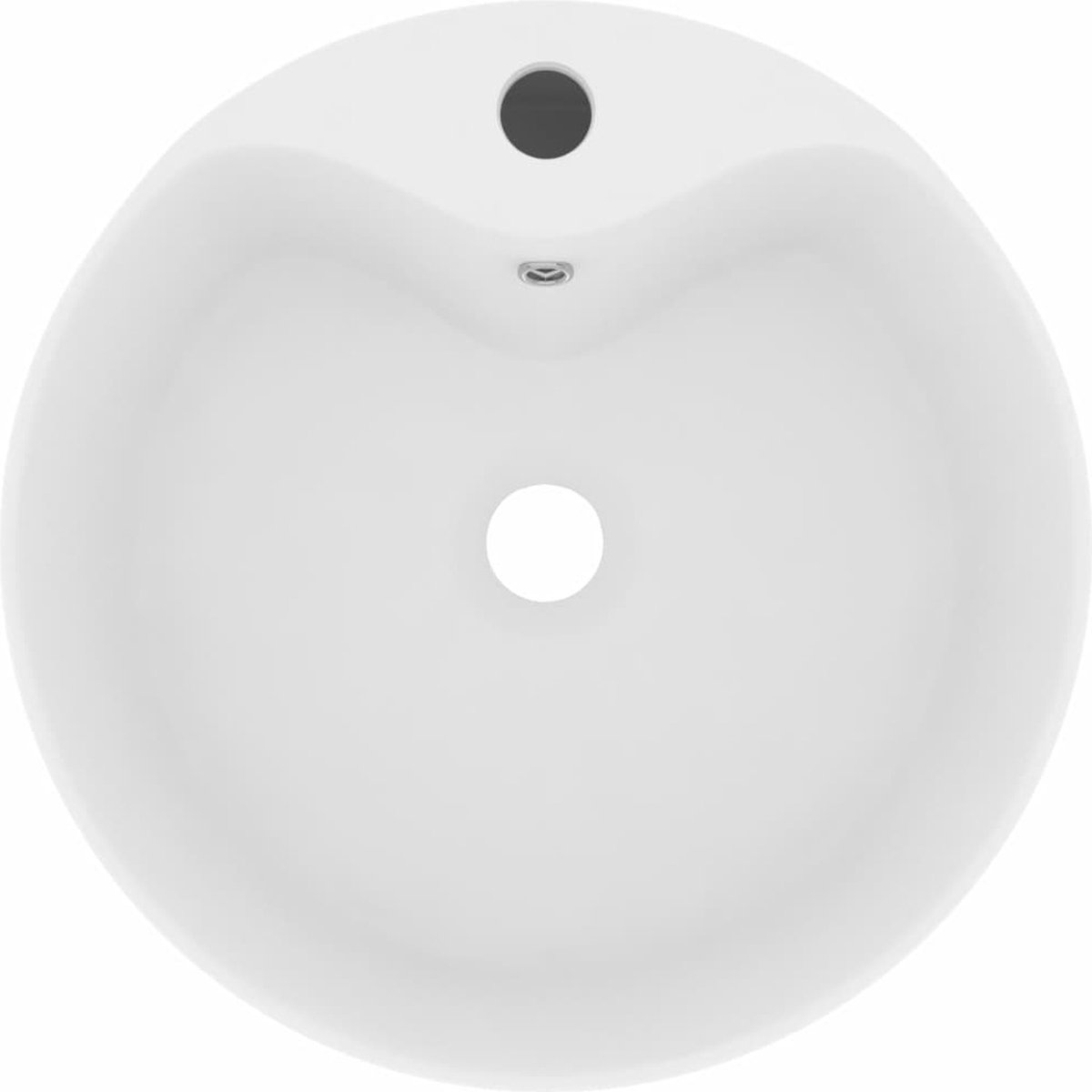 Vidaxl Wastafel Met Overloop 36x13 Cm Keramiek Mat - Wit