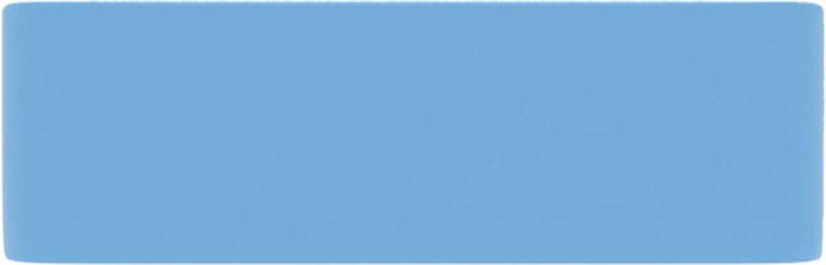 Vidaxl Wastafel 41x30x12 Cm Keramiek Mat Licht - Blauw