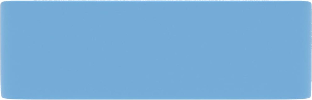 Vidaxl Wastafel 41x30x12 Cm Keramiek Mat Licht - Blauw