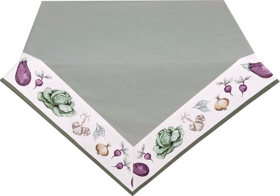 Clayre & Eef Tafelkleed 150x150 Cm - Groen